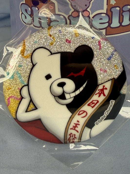 Monokuma Glitter Can Badge Super Danganronpa 2 Party Preparation Vol 1