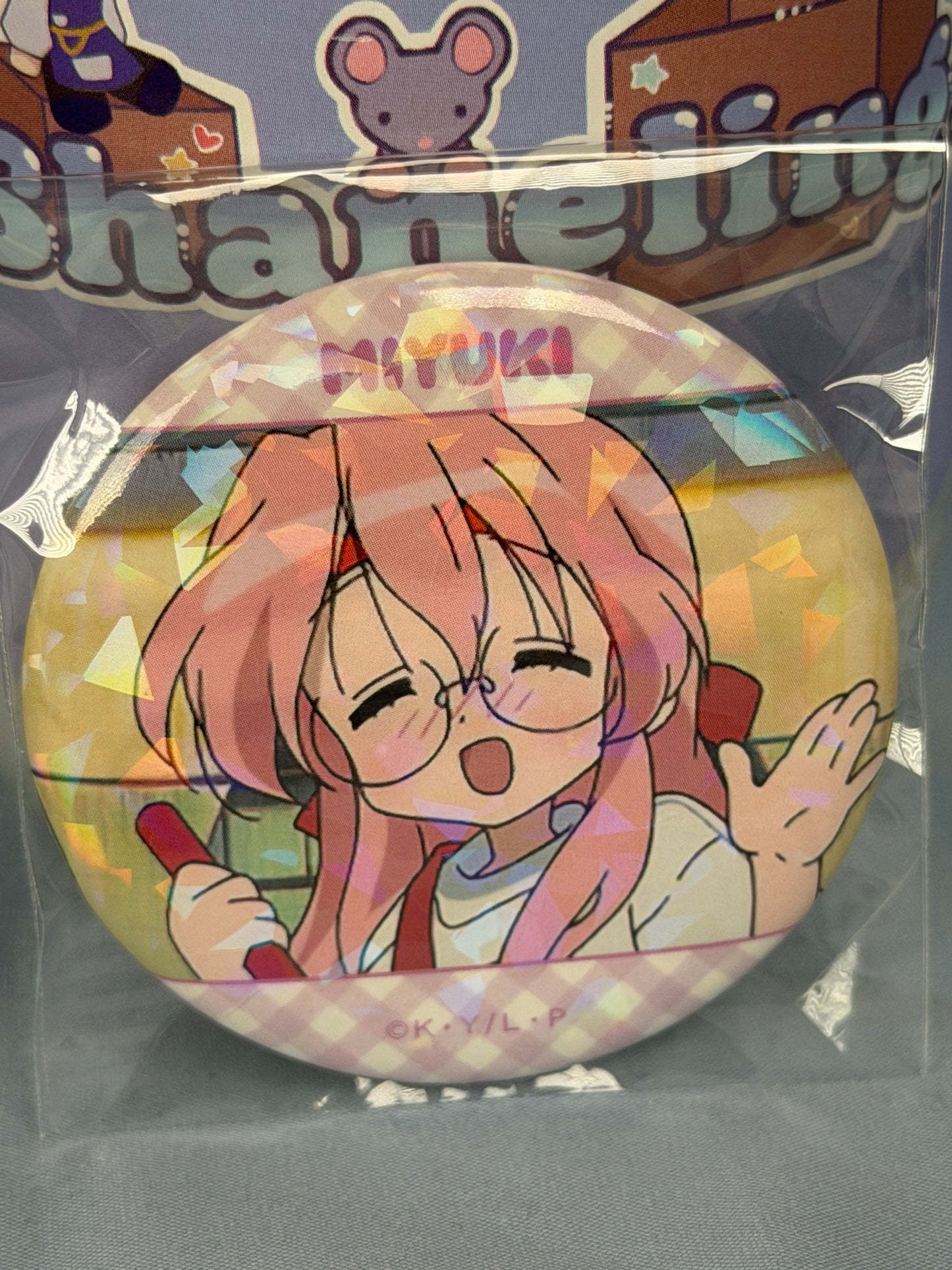 Miyuki Takara Sports Festival Hologram Badge Pin Lucky Star Anime Scene