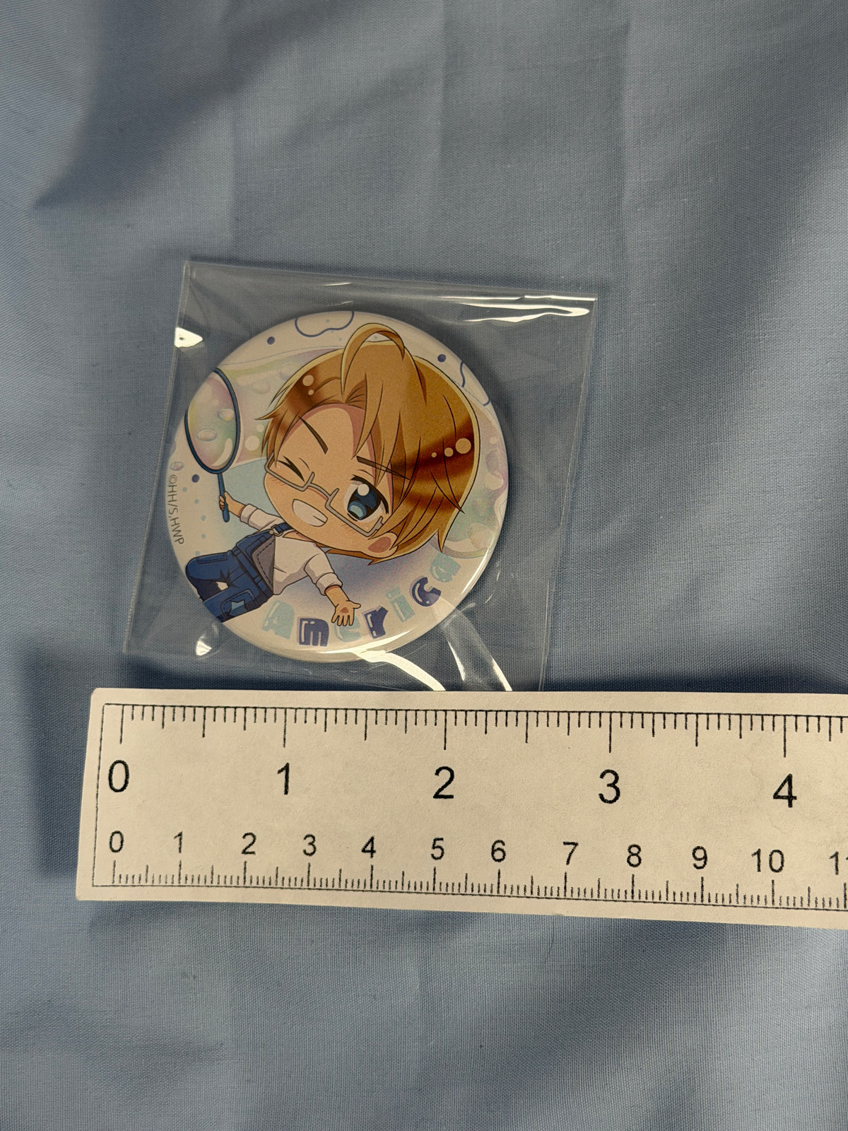 America Chara-Hoppin! Can Badge Pin Hetalia World Stars