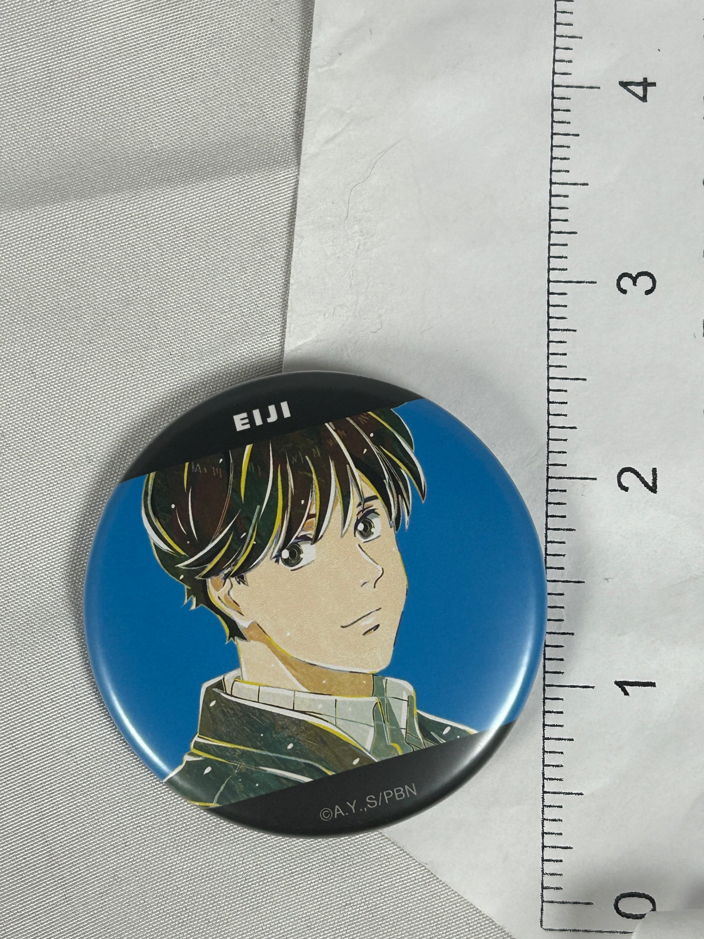 Eiji Okumura Smiling Can Badge Ani-Art Banana Fish arma bianca