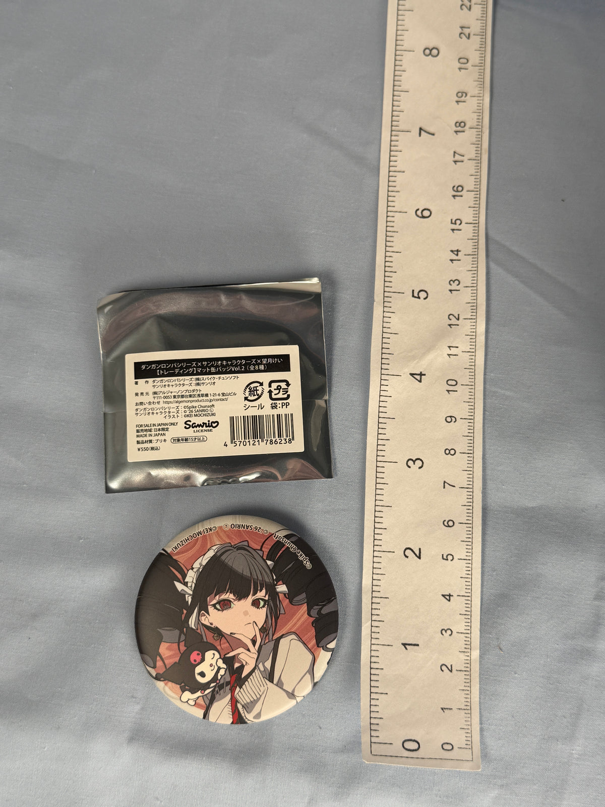 Celestia Ludenberg Kuromi Can Badge Pin Danganronpa 1 x Sanrio Vol 2