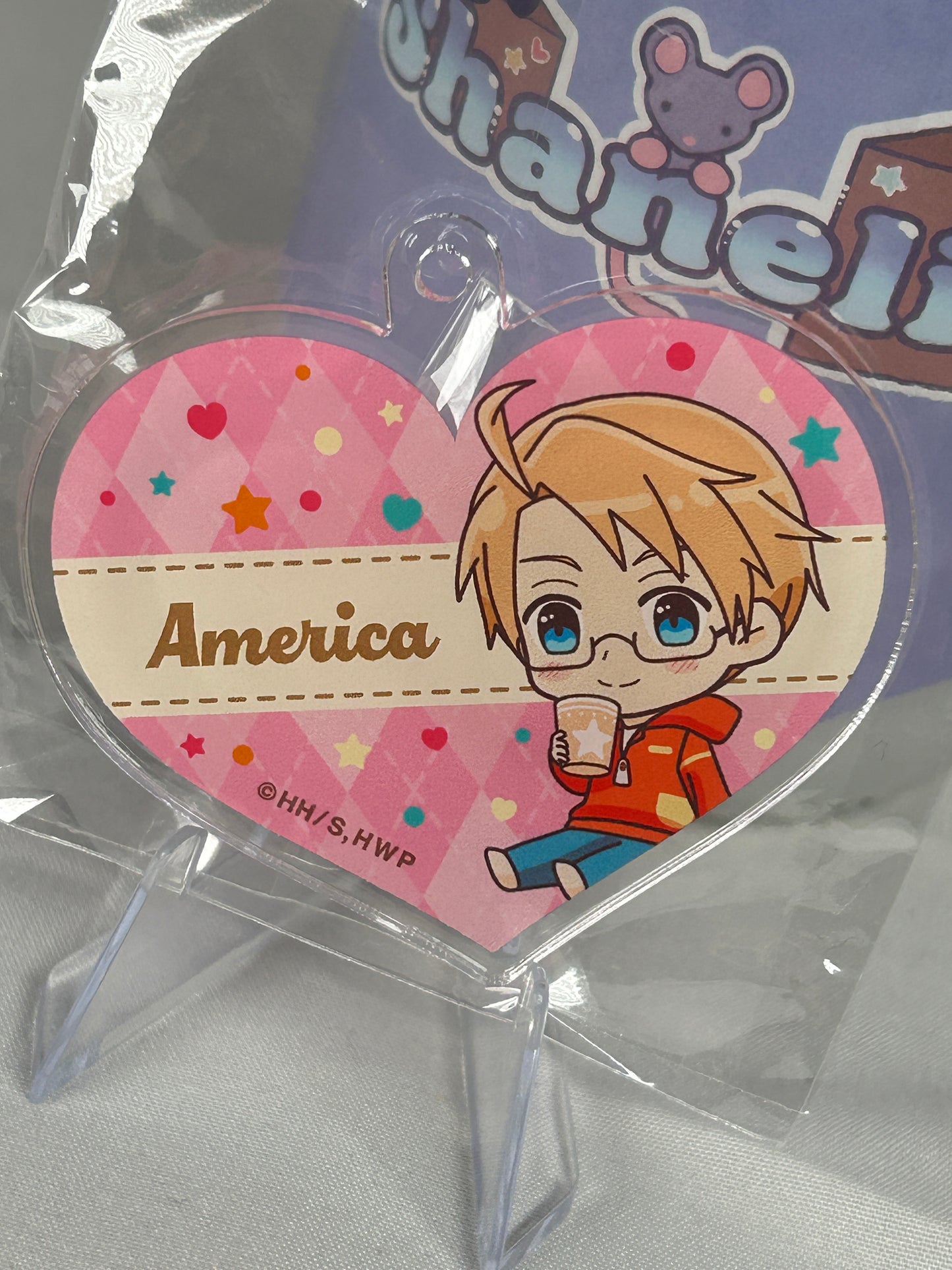 America Acrylic Keychain Hetalia World Stars Gallery Collaboration Cafe