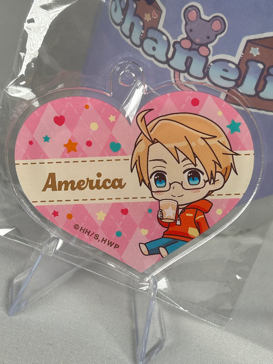 America Acrylic Keychain Hetalia World Stars Gallery Collaboration Cafe