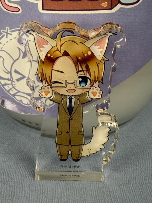 America Nobi Neko Acrylic Block Hetalia World Stars
