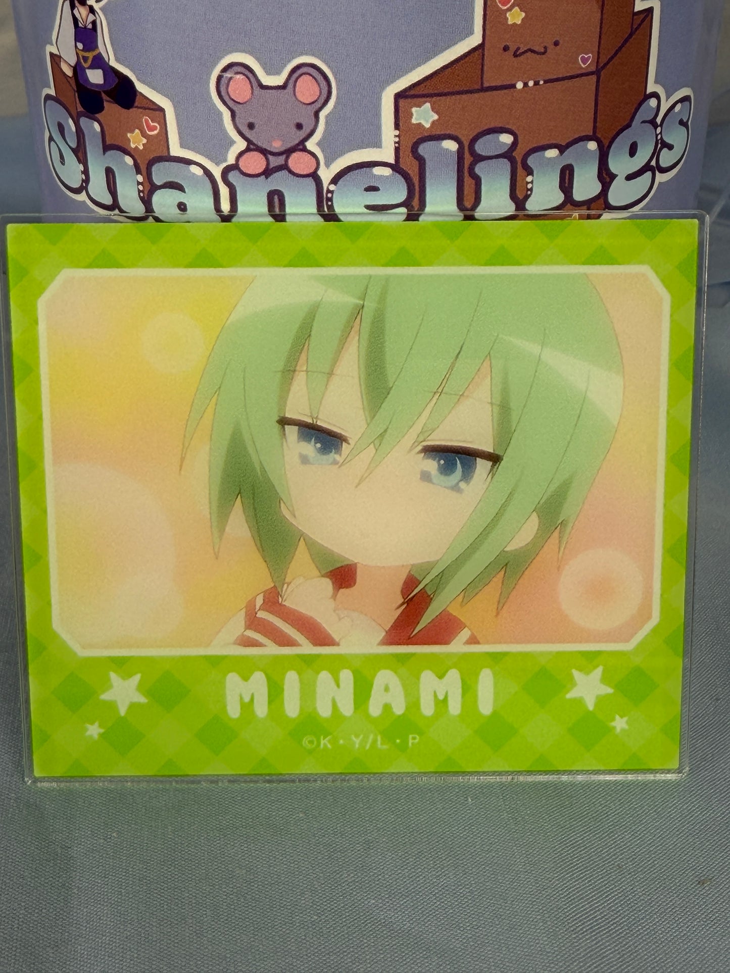 Minami Iwasaki Acrylic Art Trading Card Lucky Star Anime Scene