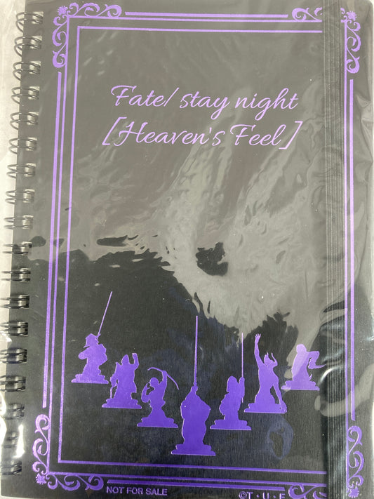 Fate Stay Night Heaven's Feel Black Notebook