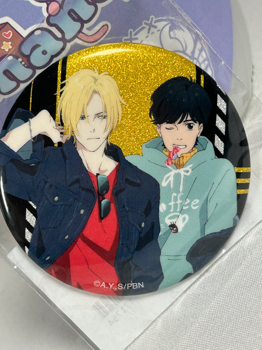 Ash Lynx Eiji Okumura Can Badge Banana Fish D-6 Lottery Aniplex