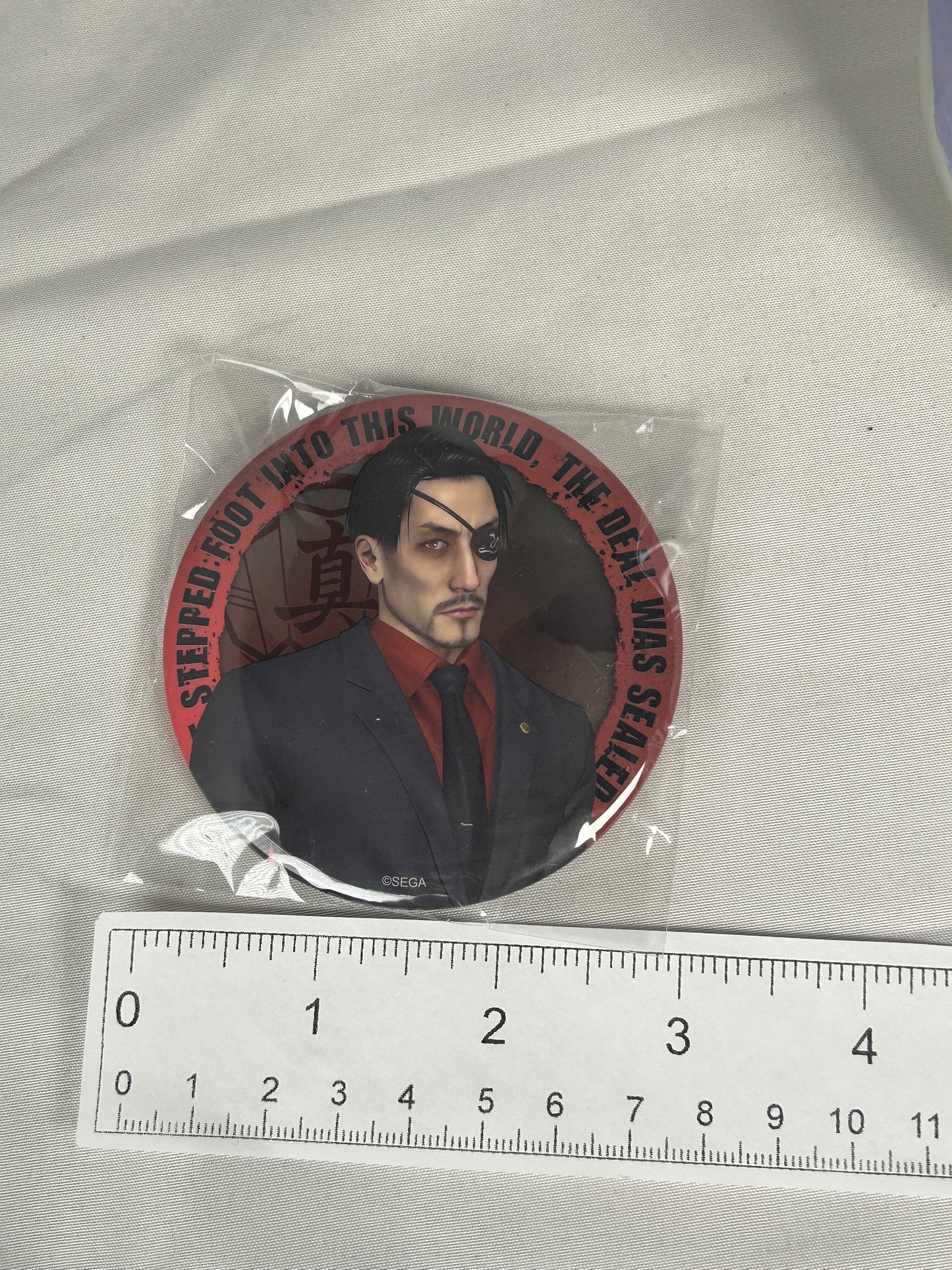 Goro Majima Suit Can Badge Pin Yakuza History Ichiban Kuji Lottery