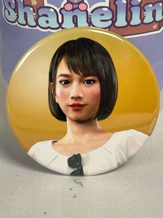 Saeko Mukoda Can Badge Pin Yakuza 8 Shinjuku Limited Shop