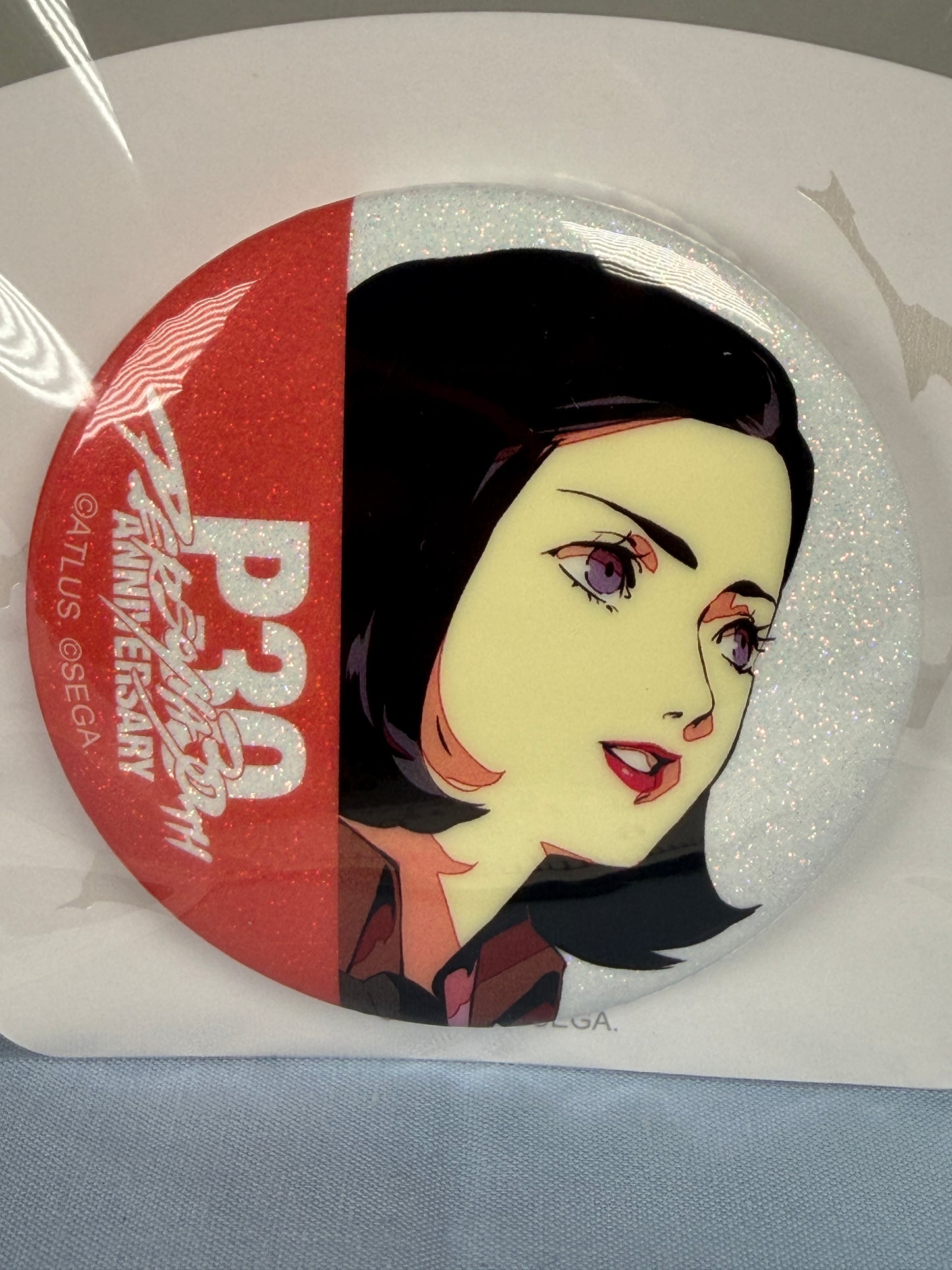 Maya Amano Can Badge Persona 2 Eternal Punishment 30th Anniversary KV