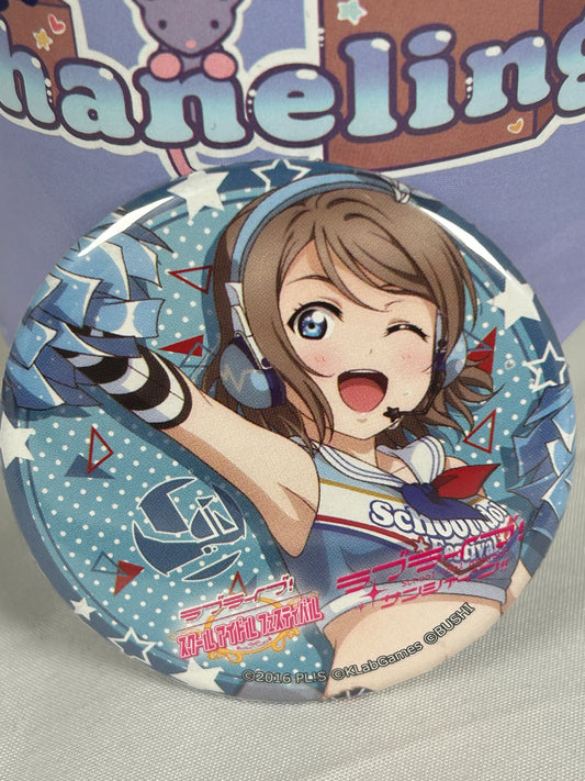 You Watanabe Cheerleader Button Badge Love Live Aqours Sunshine
