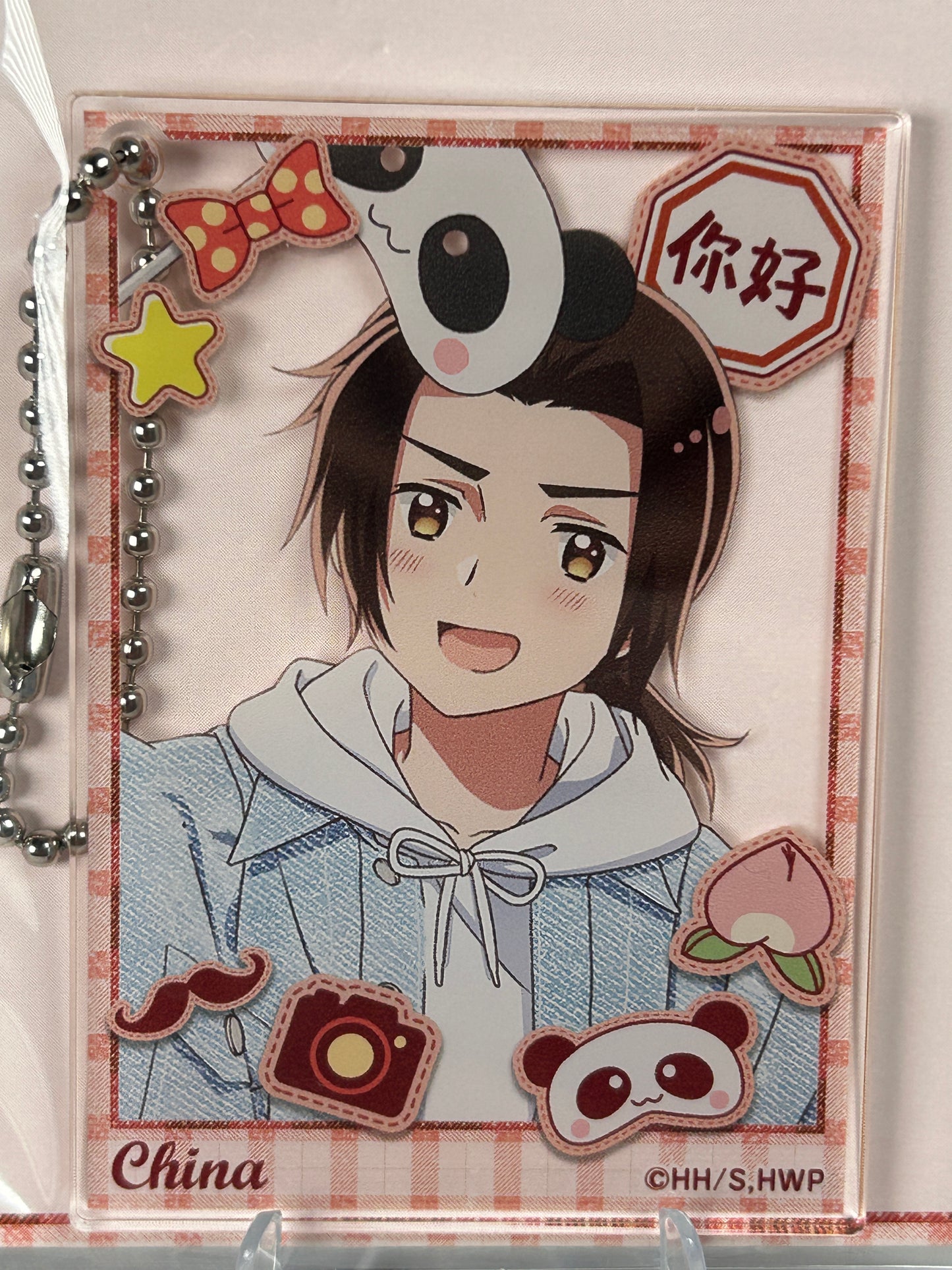 China Acrylic Keychain Greetings With Denim Hetalia World Stars WEB Lottery