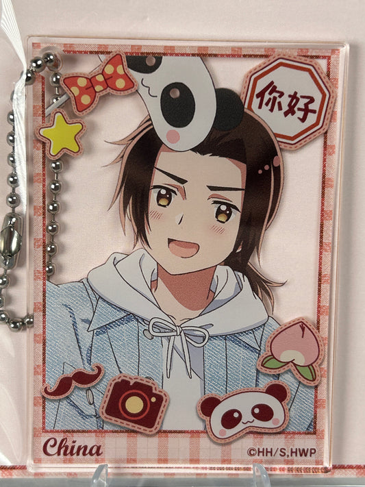 China Acrylic Keychain Greetings With Denim Hetalia World Stars WEB Lottery