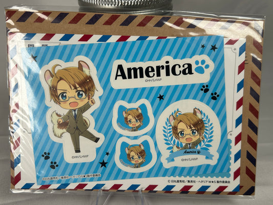 America Sticker Postcard Set Hetalia World Stars in Namjatown