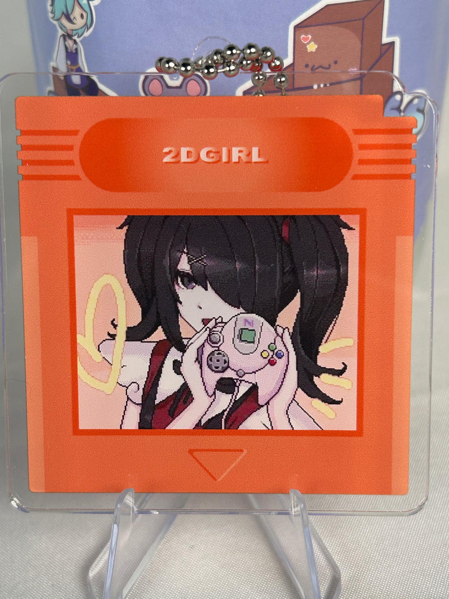 Ame-chan Controller Gameboy Cartridge Acrylic Keychain Needy Streamer Overload