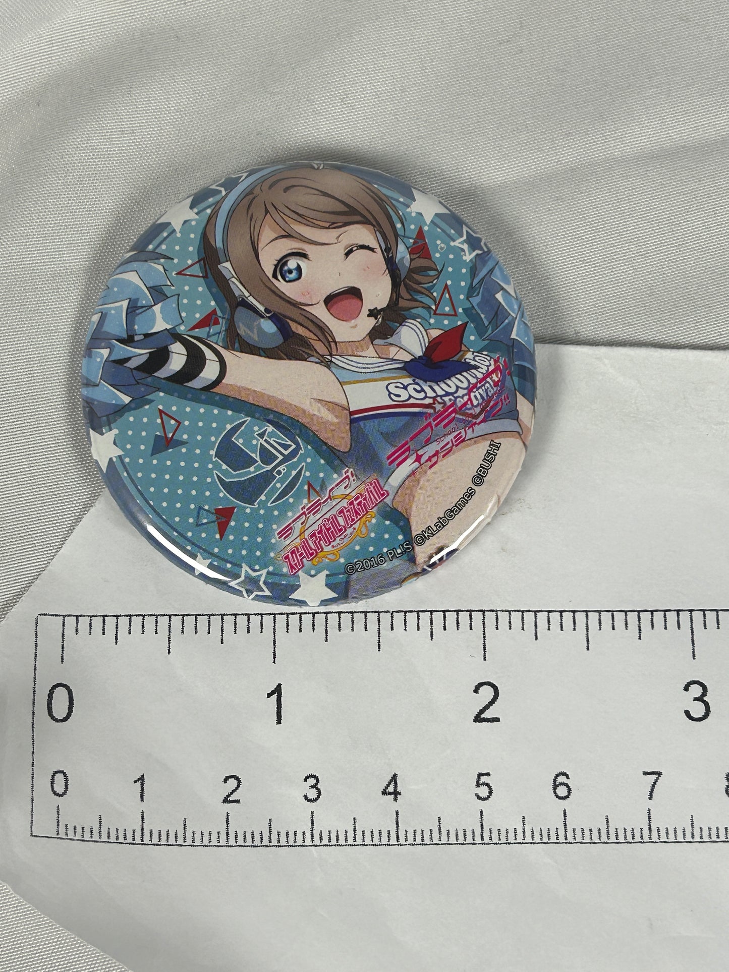 You Watanabe Cheerleader Button Badge Love Live Aqours Sunshine