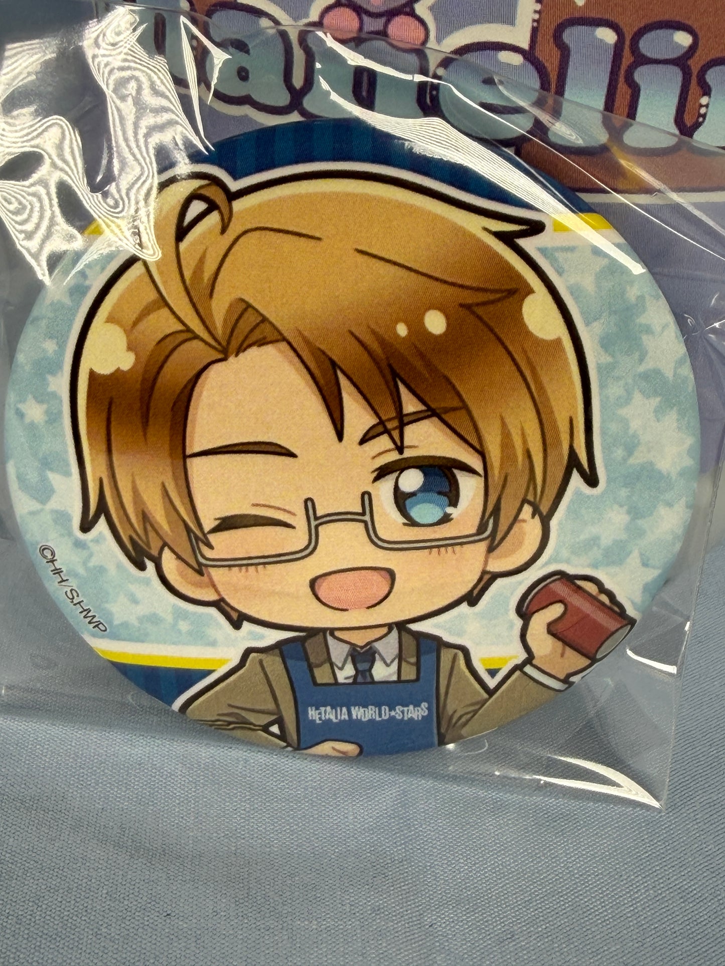 America Can Badge Hetalia World Stars x Village Vanguard Collaboration