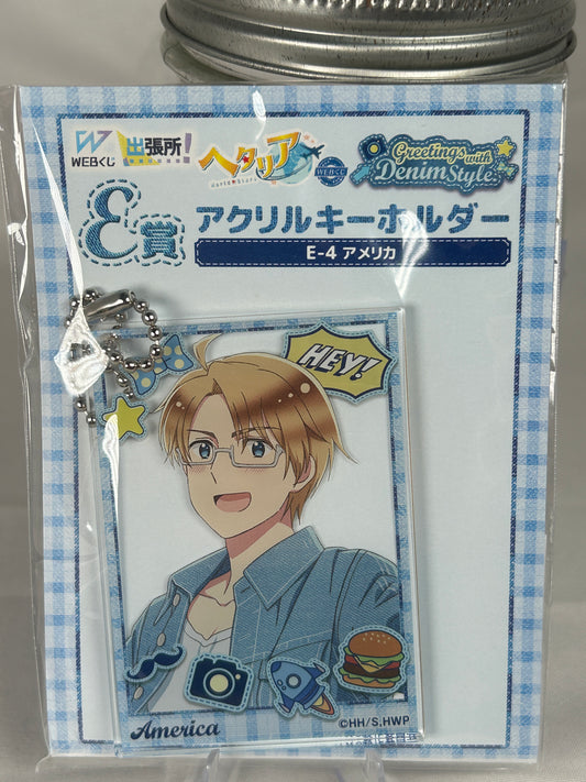 America Acrylic Keychain Greetings With Denim Hetalia World Stars WEB Lottery