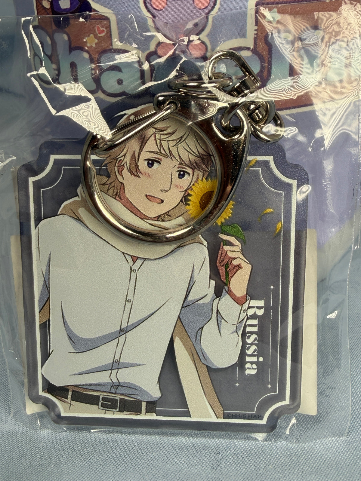 Russia Flower Shower Acrylic Keychain Hetalia World Stars Web Lottery Prize D