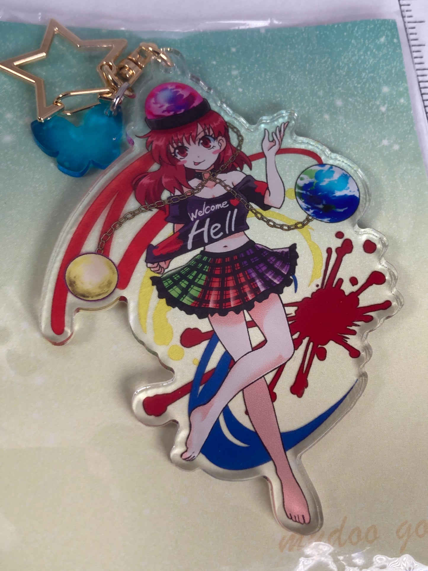 Hecatia Lapislazuli Star Acrylic Keychain Touhou Project mydoo