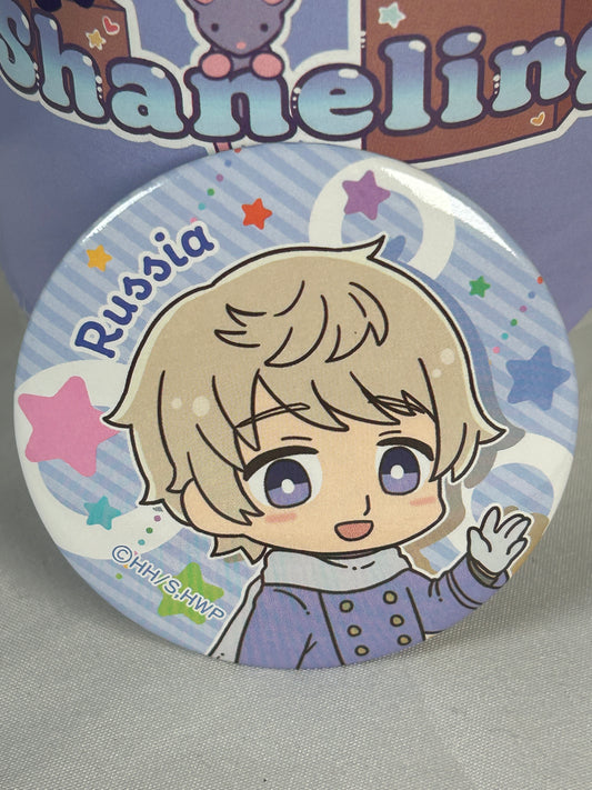 Russia Trading Button Badge Hetalia World Stars x Seria