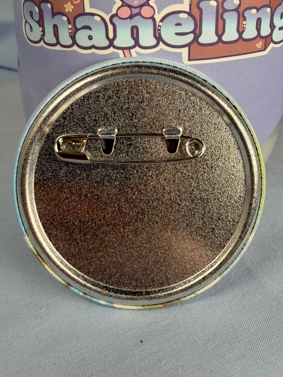 America Aqua Label Can Badge Pin Hetalia World Stars Arma Bianca