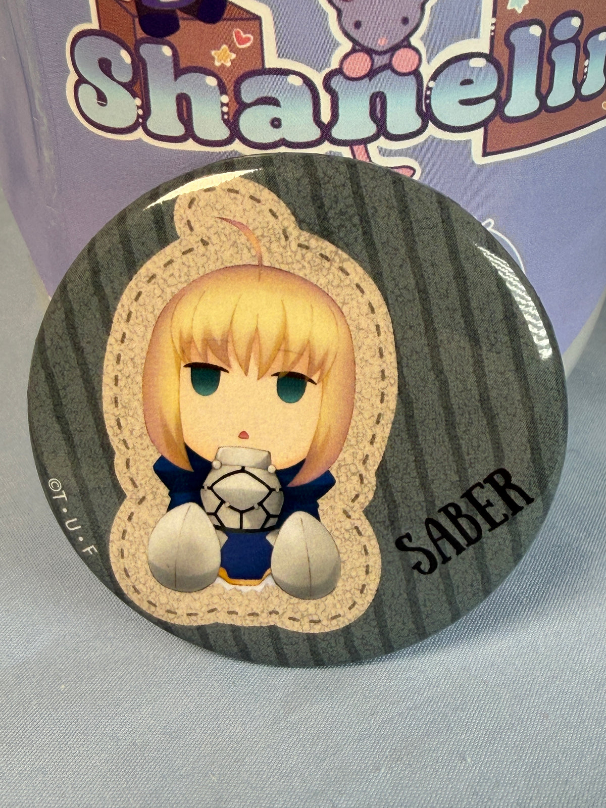 Chibi Saber Altoria Pendragon Badge Pin Fate Stay Night Heavens Feel Marui