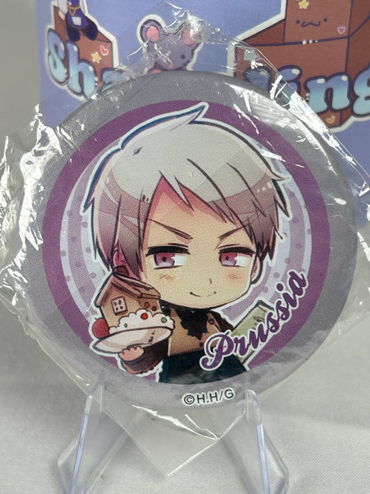 Prussia Ani Cap Button Can Badge Hetalia Axis Powers 2013