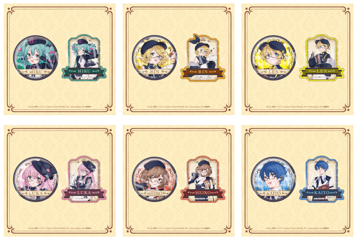 Unopened Hatsune Miku GoodSmile Lottery Button Sticker Set G Prize 2025 Autumn