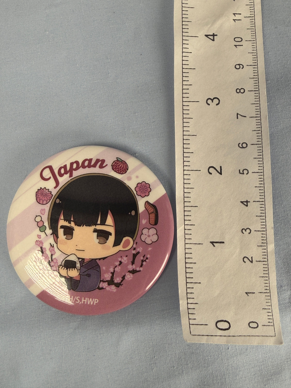 Japan Onigiri Can Badge Pin Hetalia World Stars