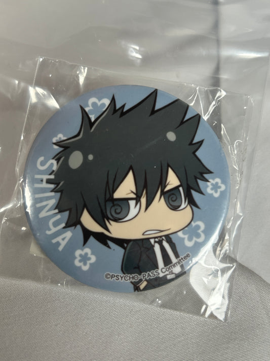 Shinya Kogami Birthday Badge Pin Chimi Chara Psycho Pass Collection 2014