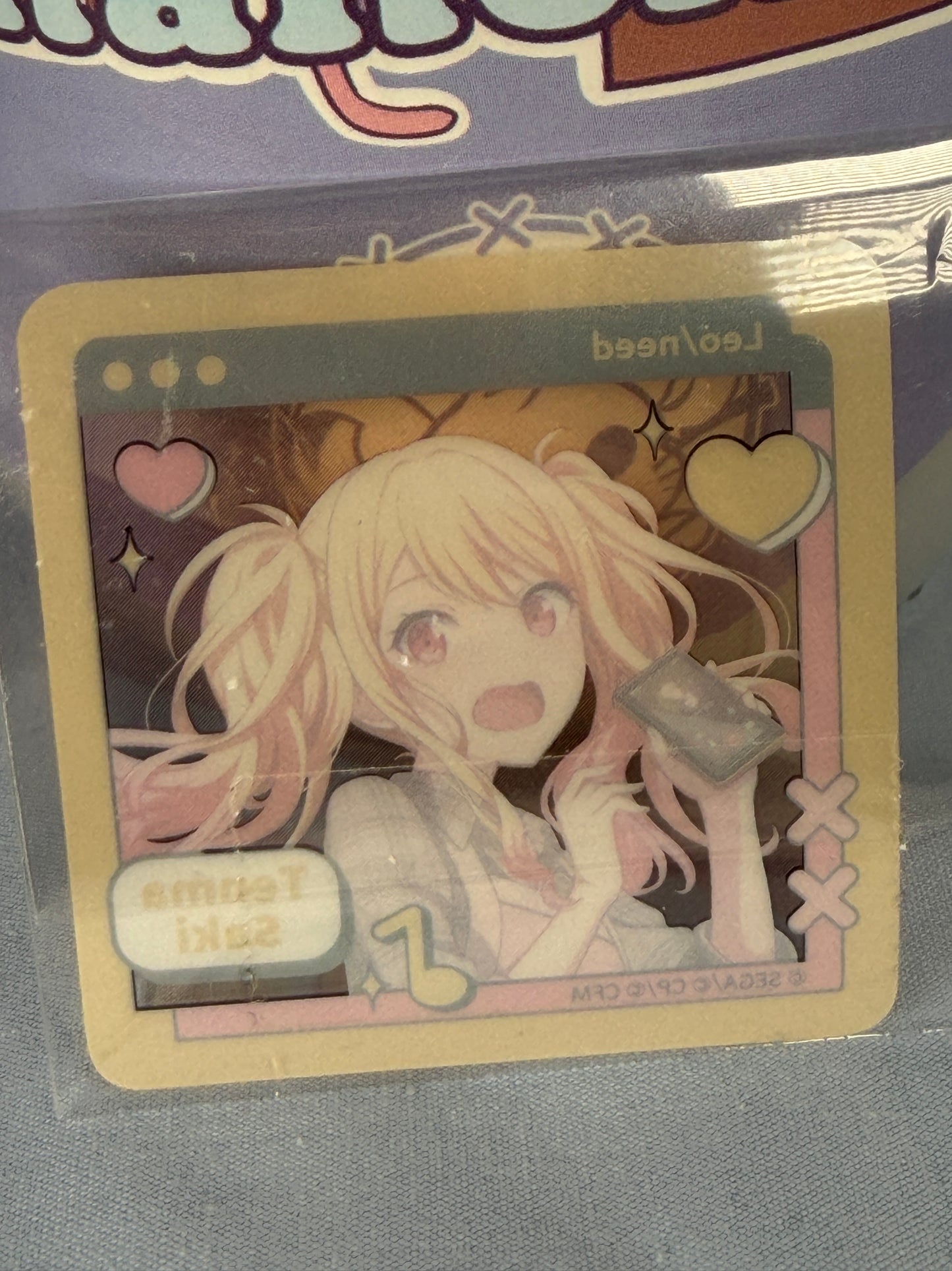 Tenma Saki Valentines Mini Plastic Display Project Sekai