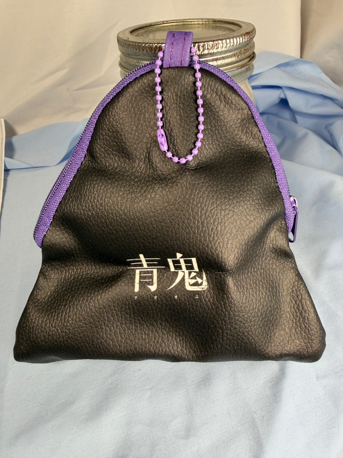 Hundred Eyes Oni Synthetic Leather Coin Pouch Keychain Aoi Oni