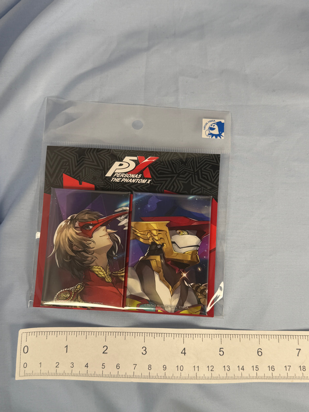 Akechi Goro Crow Gacha Square Pin Badge Set Persona 5 The Phantom X