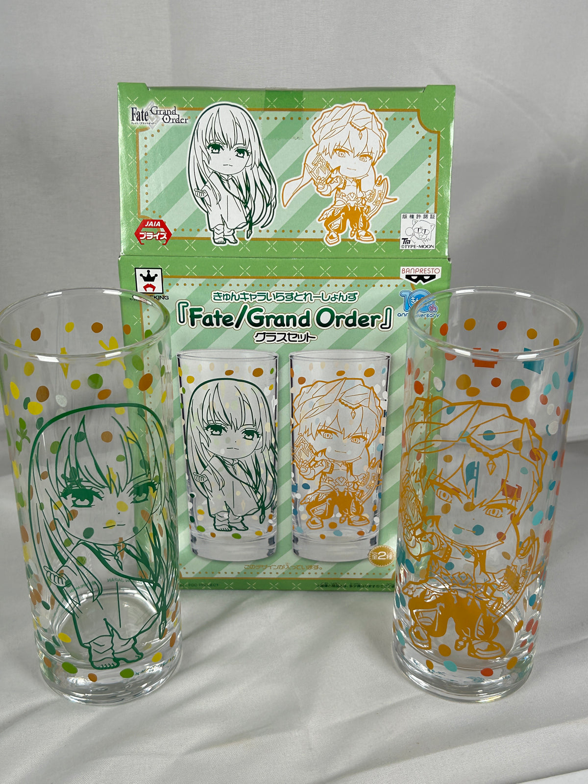 Gilgamesh Enkidu Glass Cup Set B Kyun Chara Fate Grand Order