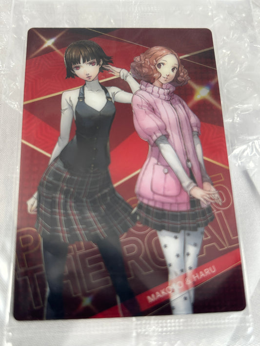 Makoto Niijma Haru Okumura Wafer Card Persona 5 Royal