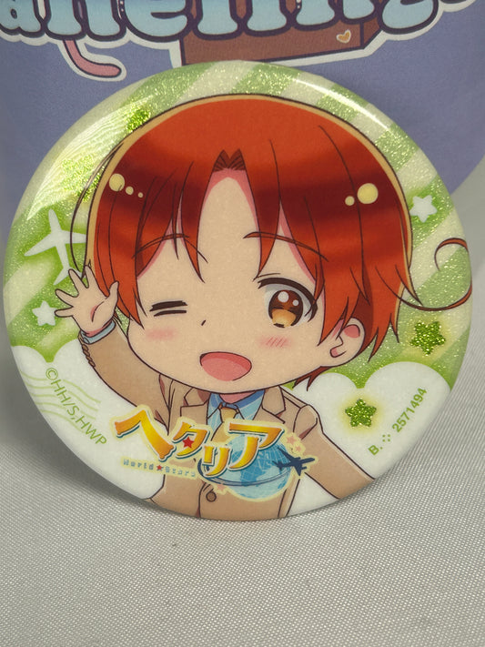 Italy Can Badge Pin Hetalia World Stars Capsule Collection