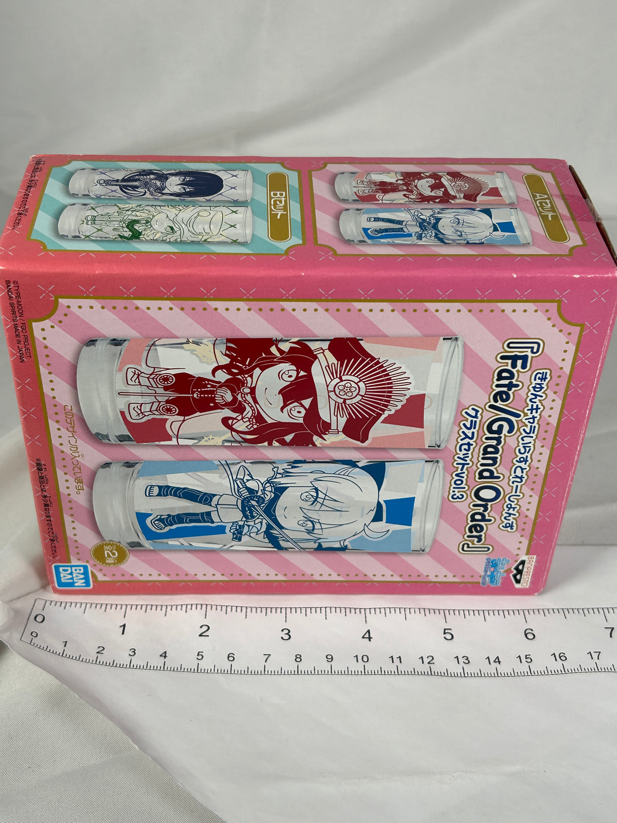Okita Souji Oda Nobunaga Glass Cup Set Vol 3 Kyun Chara Fate Grand Order