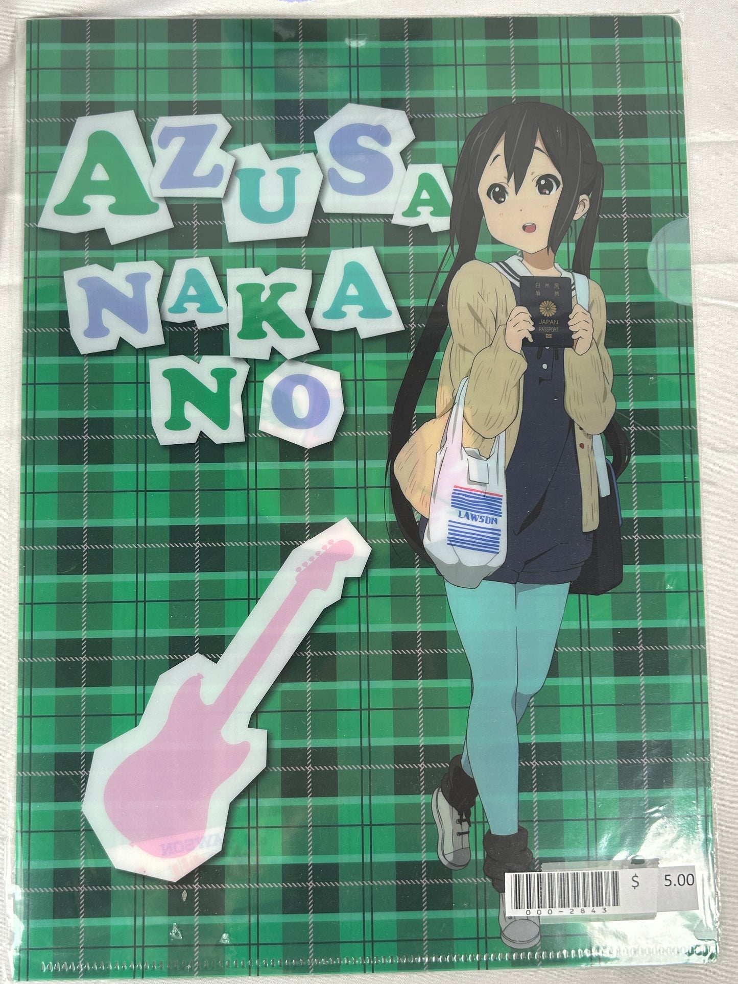 Azusa Nakano Lawson Clear File K-On