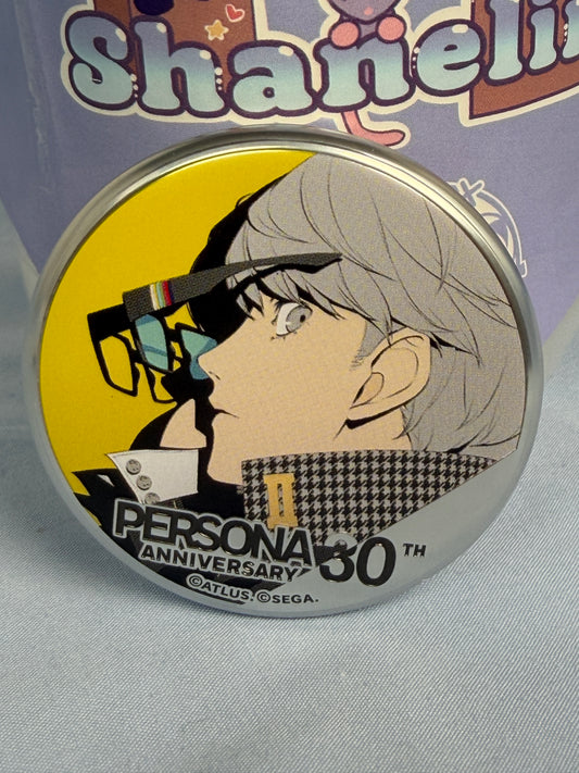 Yu Narukami Silver Badge Pin Persona 4 The Golden 30th Anniversary Animate Popup