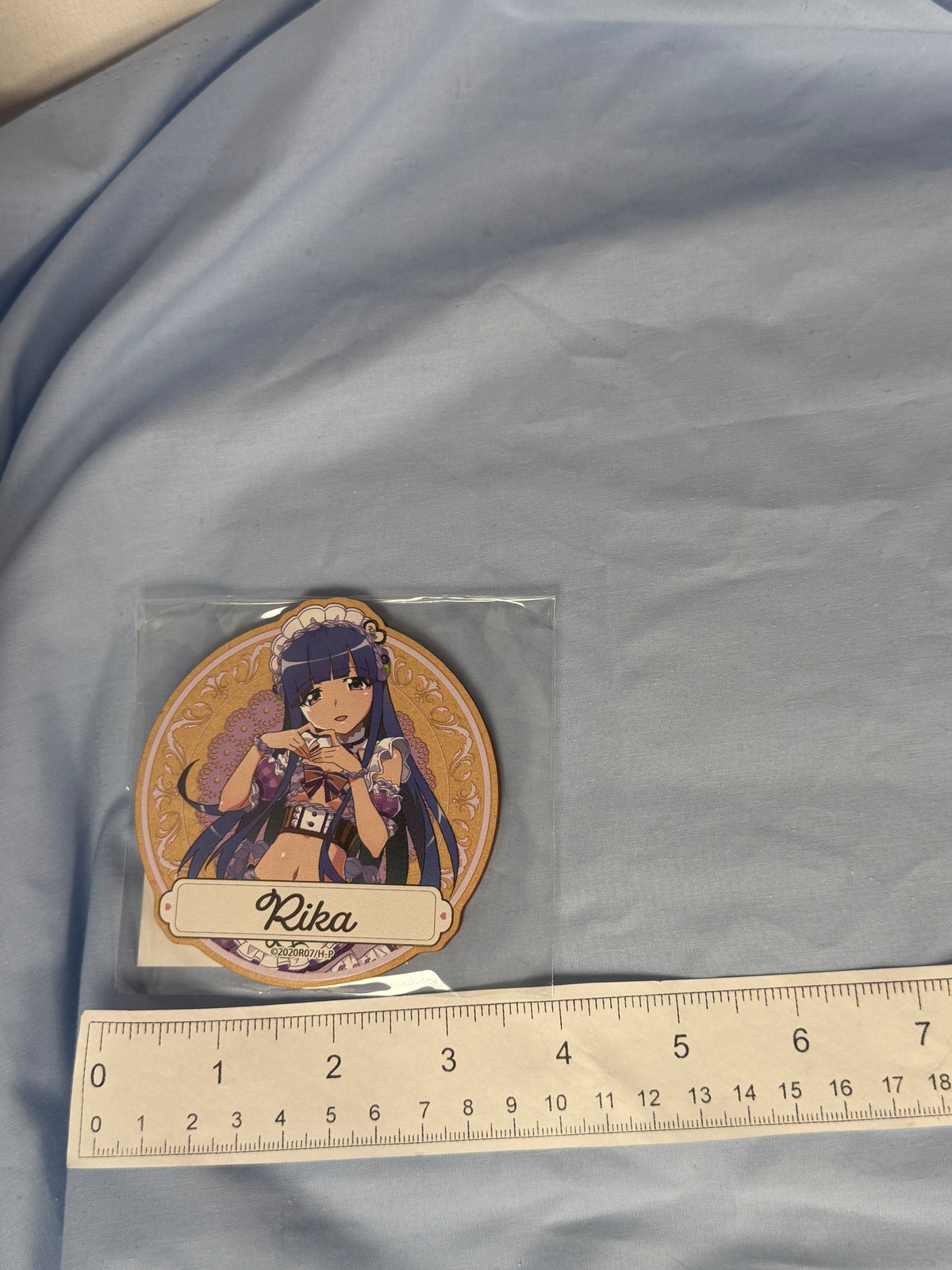 Rika Furude Wooden Coaster Higurashi When They Cry Moe Café Lottery Prize E