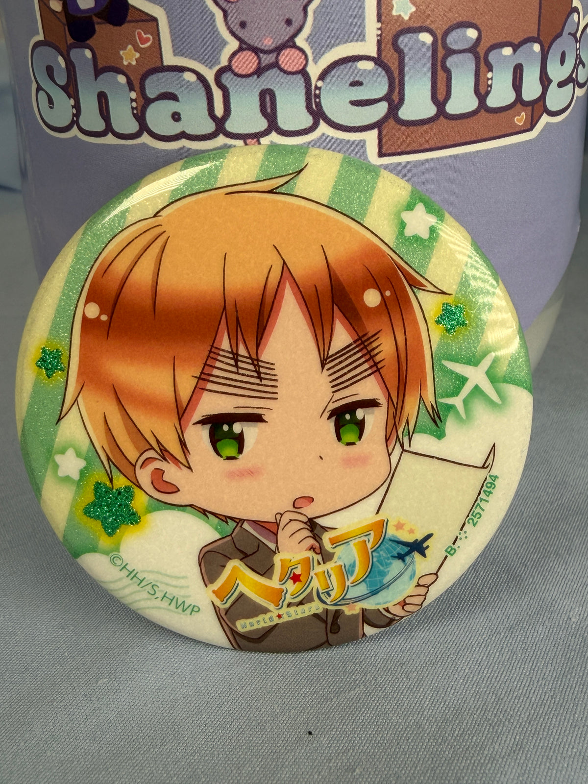 England UK Can Badge Pin Hetalia World Stars Capsule Collection