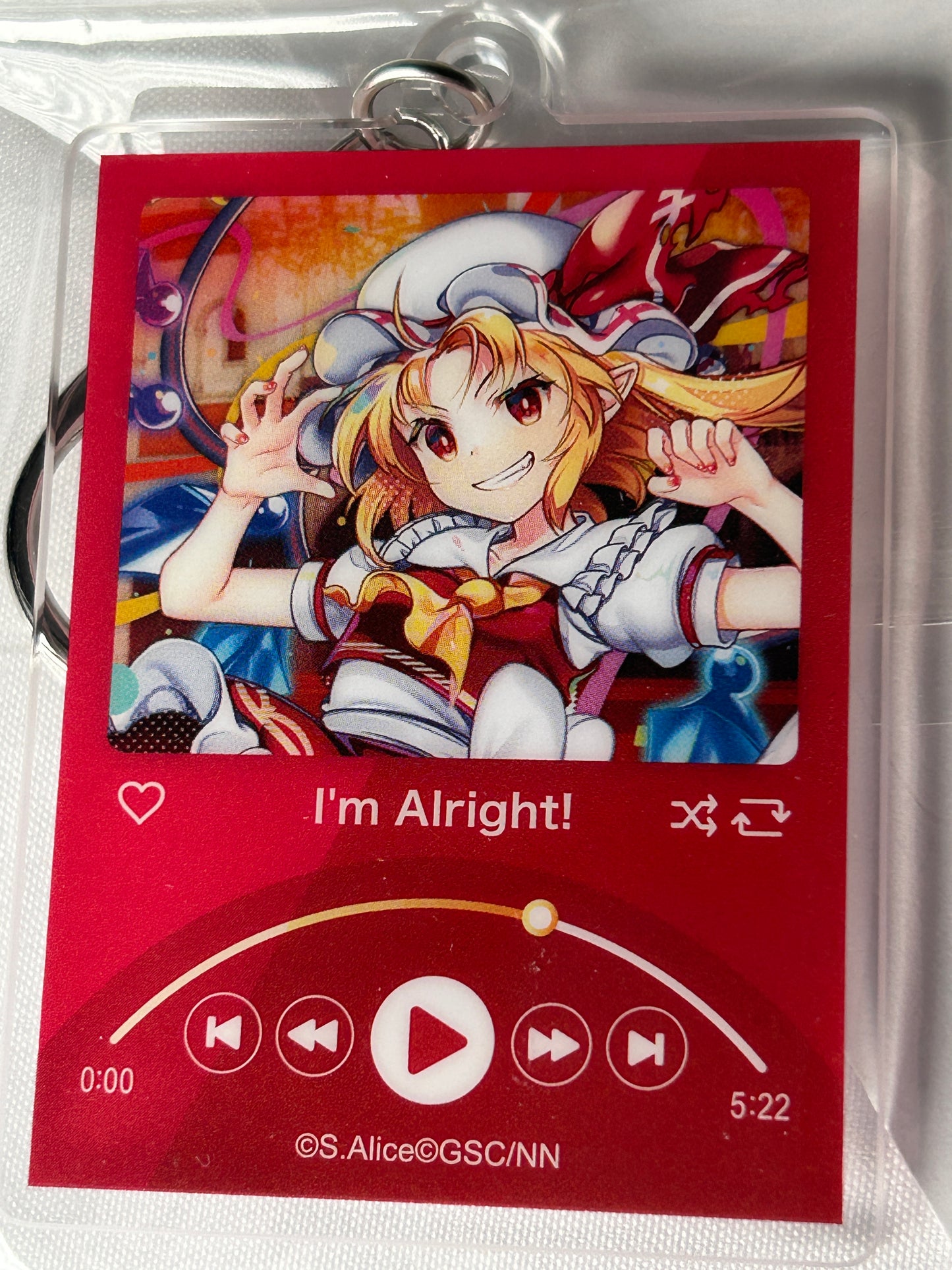 Flandre Scarlet Music Arcylic Keychain Lawson Exclusive 2024 Touhou Project