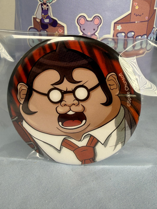 Hifumi Yamada Despair Can Badge Pin Danganronpa Vol 1