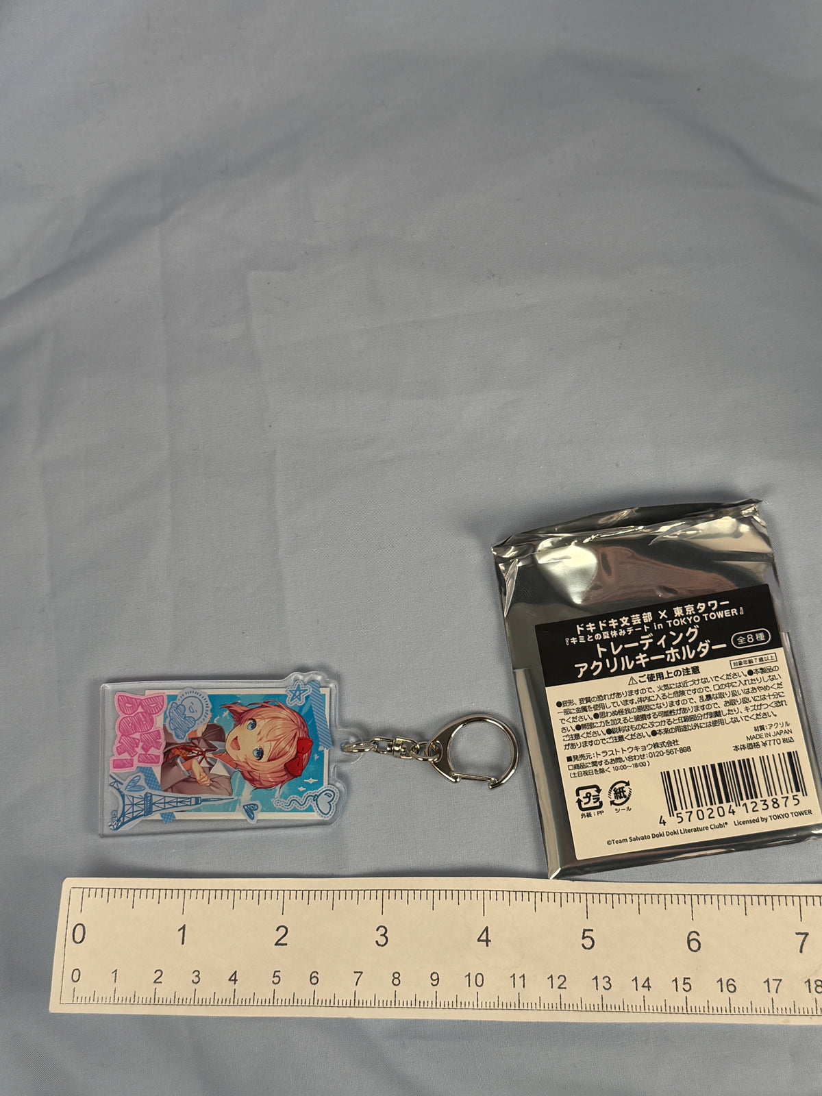 Sayori Original Art Acrylic Keychain Doki Doki Literature Club DDLC Tokyo Tower