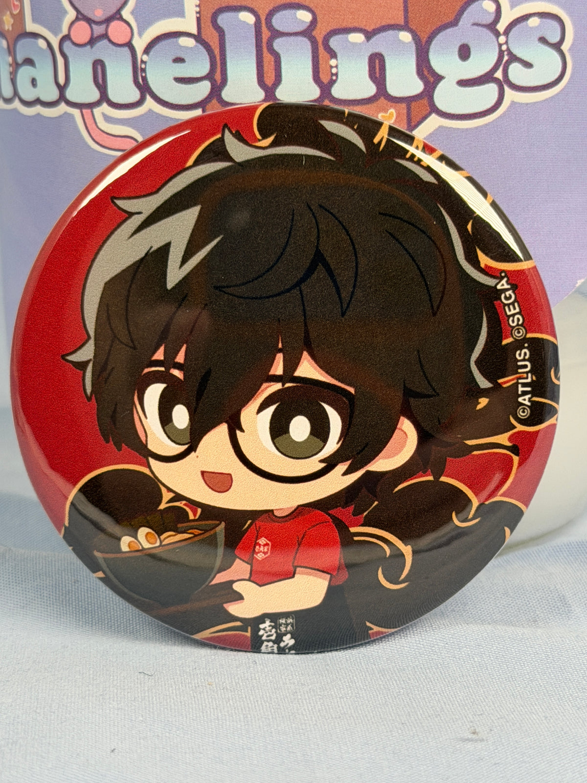 Ren Amamiya Joker Ramen Can Badge Persona 5 Royal Ichikakuya Collaboration