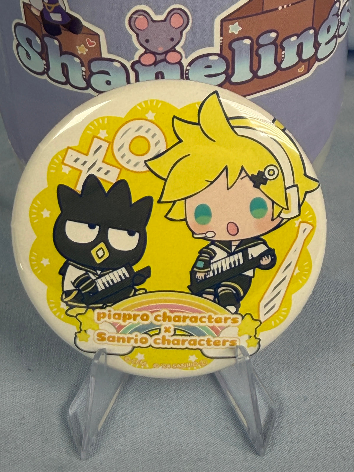 Kagamine Len Badtz-Maru Can Badge Vocaloid x Sanrio Characters EEO Store