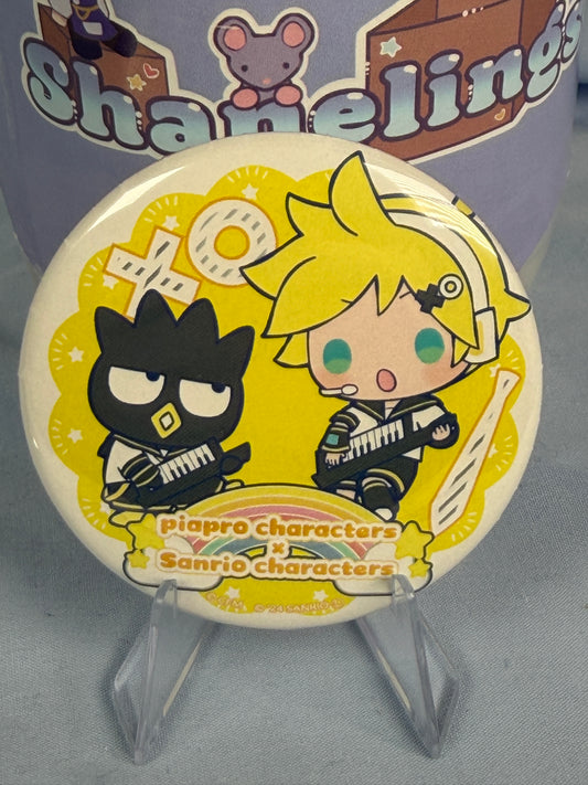 Kagamine Len Badtz-Maru Can Badge Vocaloid x Sanrio Characters EEO Store