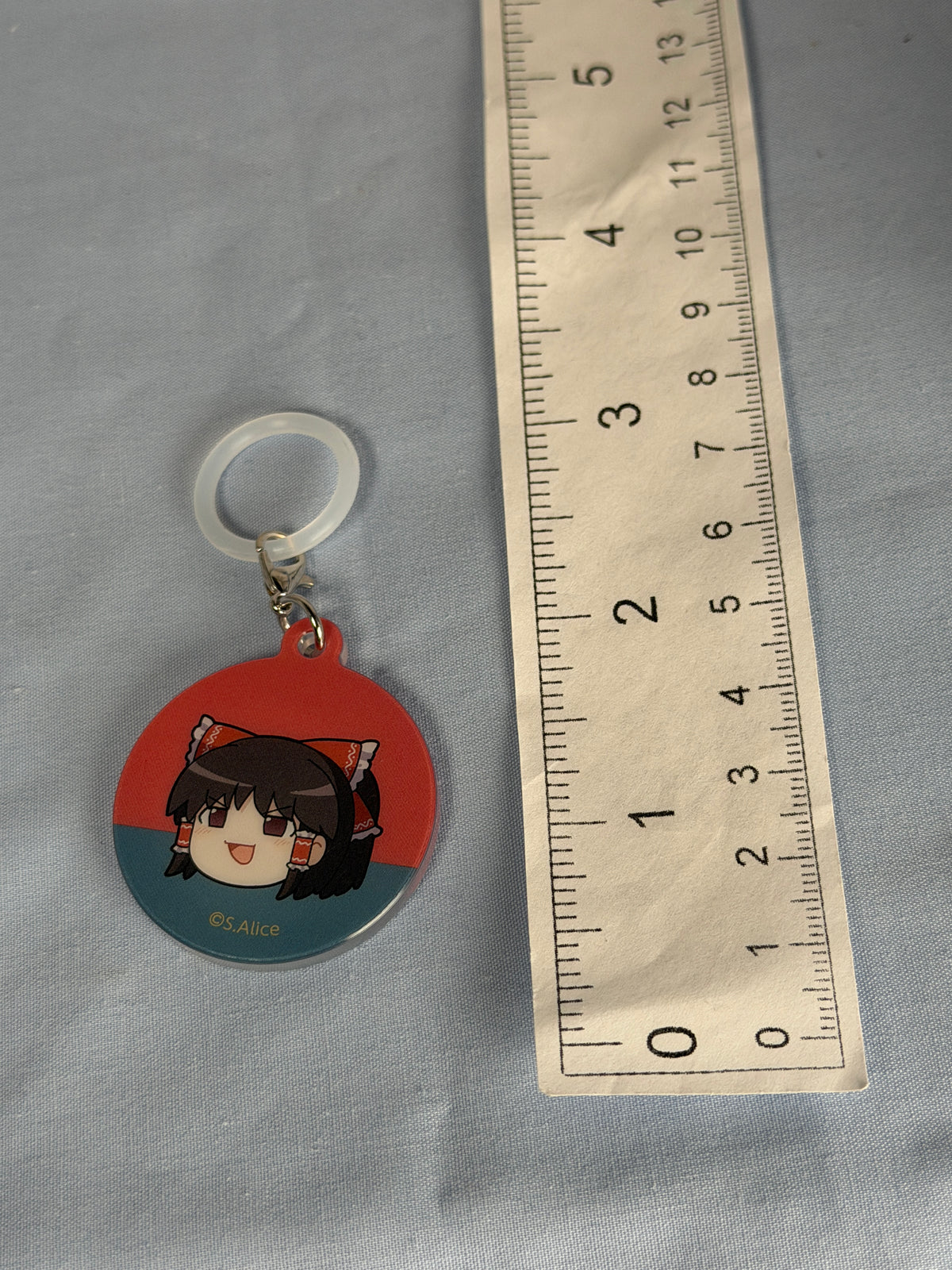 Reimu Hakurei Take it Easy! Acrylic Charm Keychain Touhou Project