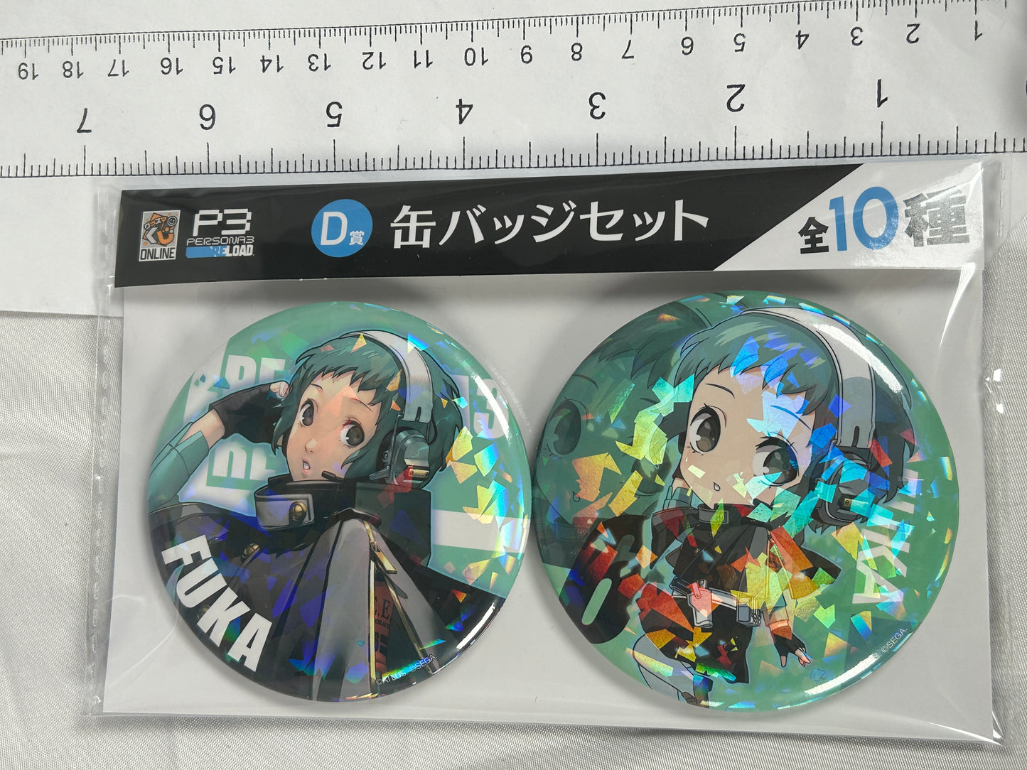 Fuuka Yamagishi Large Badge Set Persona 3 Reload Good Smile Lottery D JP Exclusive